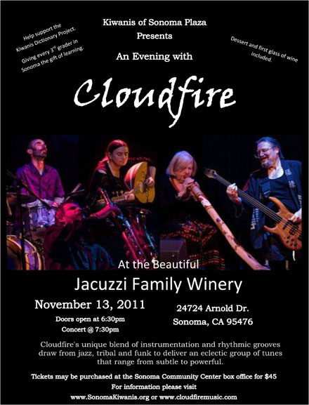 2011 Cloudfire at Jacuzzi Family Winery