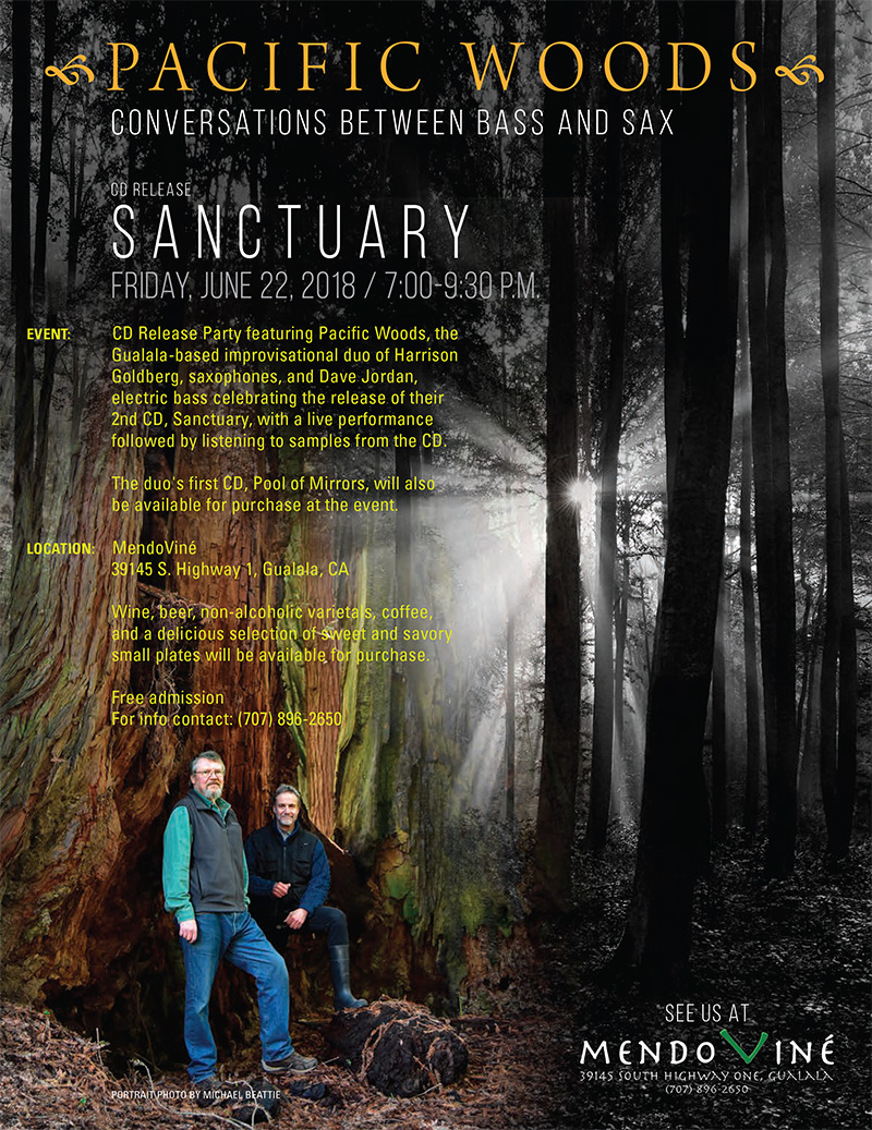 Pacific Woods at MendoVin�, June, 2018. Poster by Schulte Design
